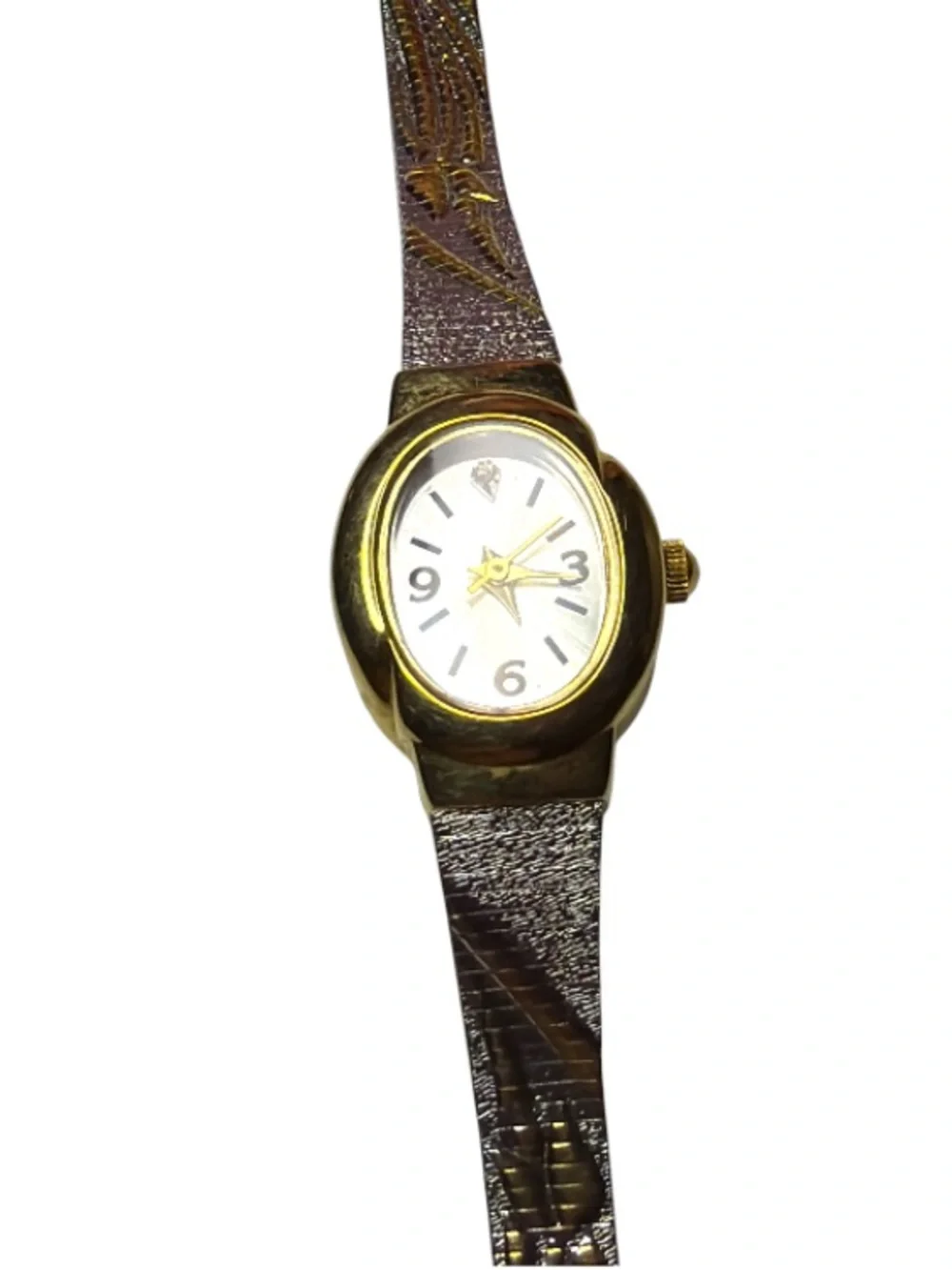 Avon Two Tone Diamond Gold Tone & Silver Tone Women's Analog Watch AV023QB